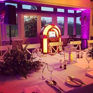 The miserable wet weather didn’t spoil this beautiful wedding at@broadoaks_countryhouse yesterday, stunning setting for your big day .
.
.
.
.
#timewarp #jukebox #modernjukebox #digitaljukebox #nostalgia #audio #music  #digital #wedding #weekend #cumbriawedding #cumbria #lakedistrict #thelakedistrict #lakeslife #cumbrialife #time #warp #jukeboxhire #musicforhire #lighting #eventshire #lakedistrictweddings #lakedistrictwedding #weddingshow #cumbriaweddinghire #weddingaudio #weddingplanning #wedding #lightupyourwedding #weddingmusic